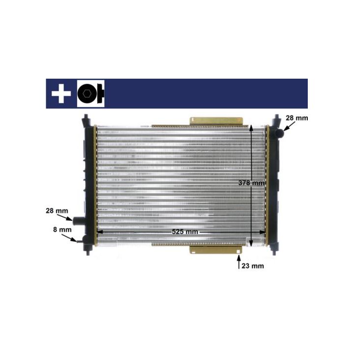 Radiatorius, variklio aušinimas MAHLE CR 622 000S