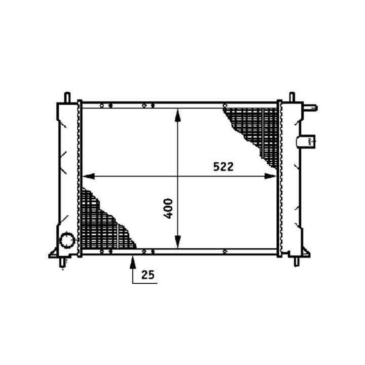 Radiatorius, variklio aušinimas MAHLE CR 622 000S