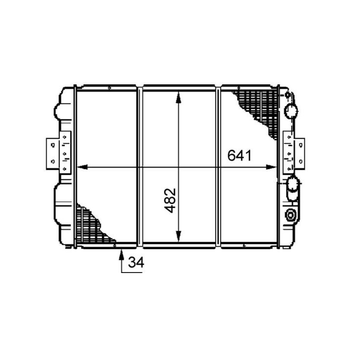 Radiatorius, variklio aušinimas MAHLE CR 633 000S