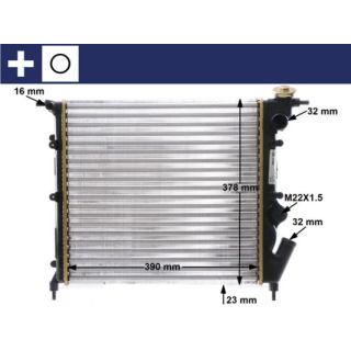 Radiatorius, variklio aušinimas MAHLE CR 642 000S
