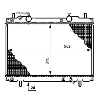 Radiatorius, variklio aušinimas MAHLE CR 656 000S