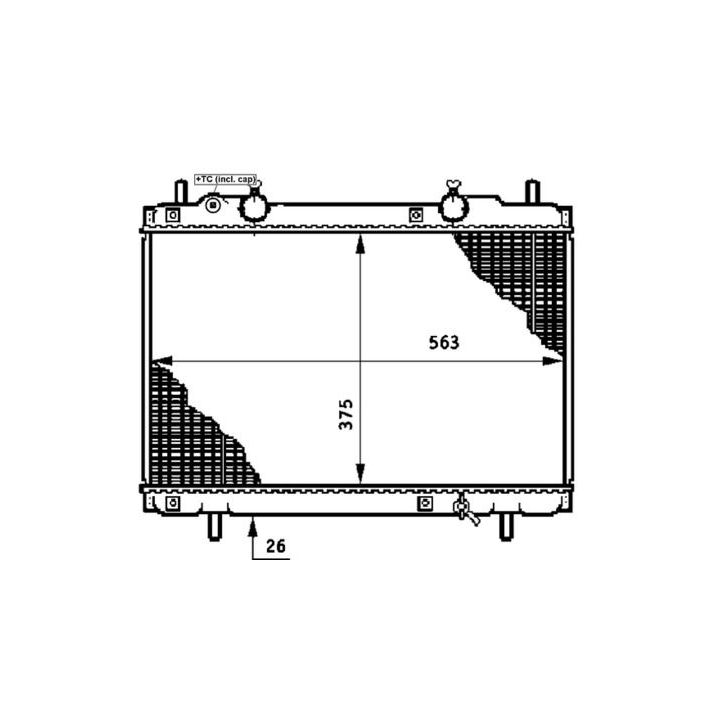 Radiatorius, variklio aušinimas MAHLE CR 656 000S