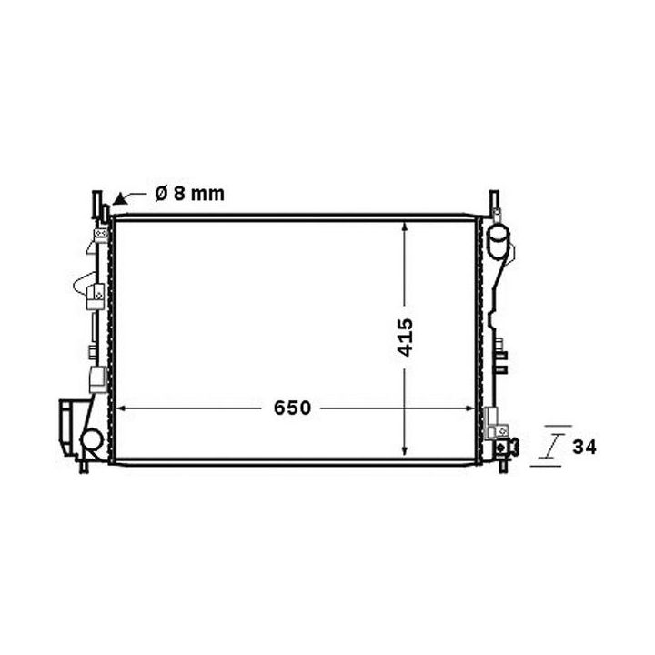 Radiatorius, variklio aušinimas MAHLE CR 763 000S
