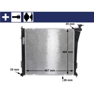 Radiatorius, variklio aušinimas MAHLE CR 848 000S