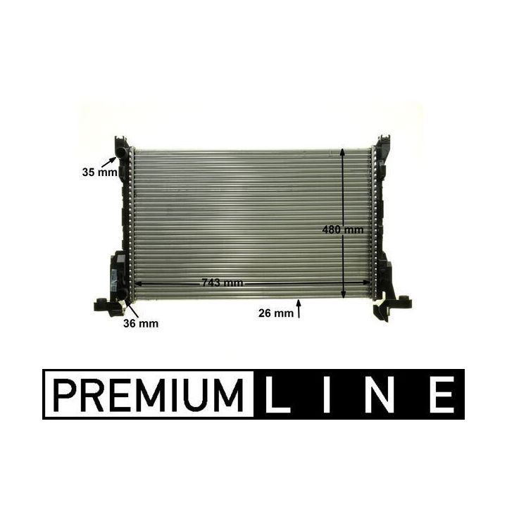 Radiatorius, variklio aušinimas MAHLE CR 85 000P