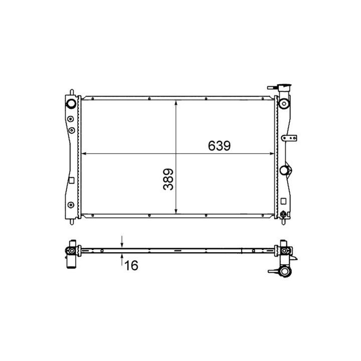 Radiatorius, variklio aušinimas MAHLE CR 858 000S