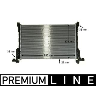 Radiatorius, variklio aušinimas MAHLE CR 86 000P