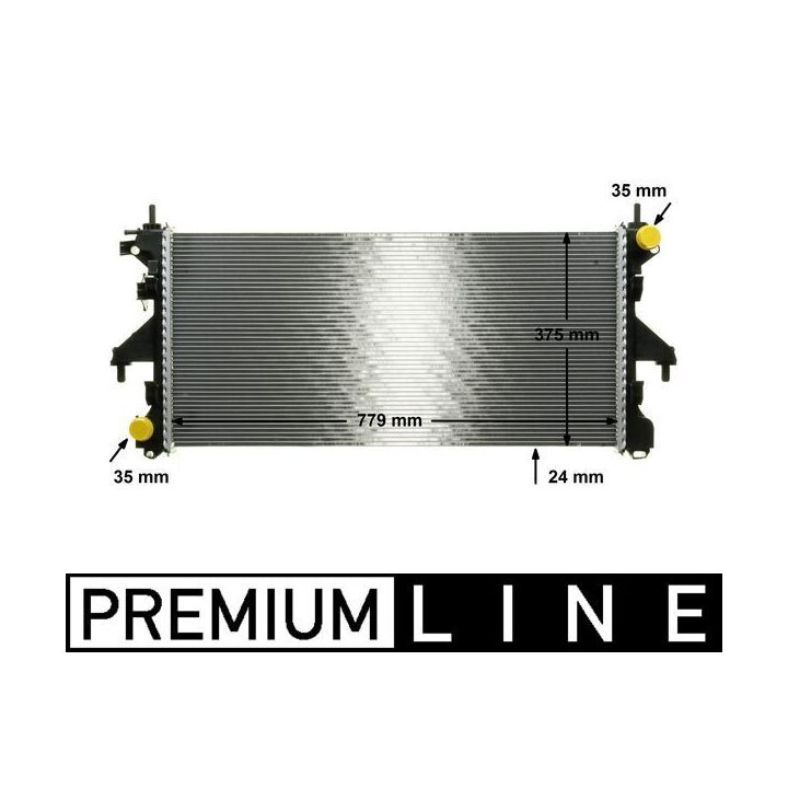 Radiatorius, variklio aušinimas MAHLE CR 881 000P