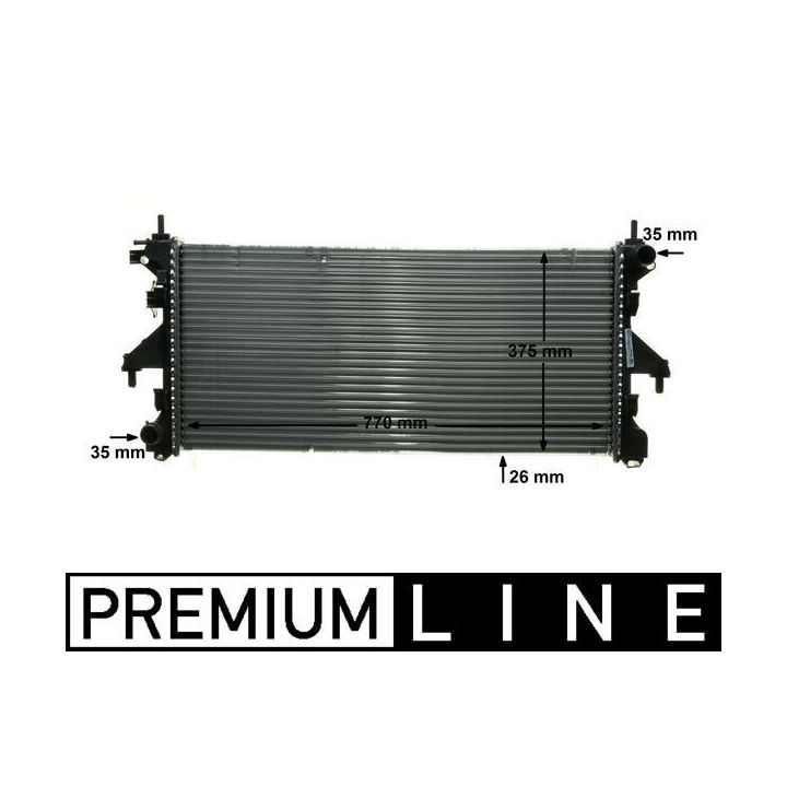 Radiatorius, variklio aušinimas MAHLE CR 885 000P