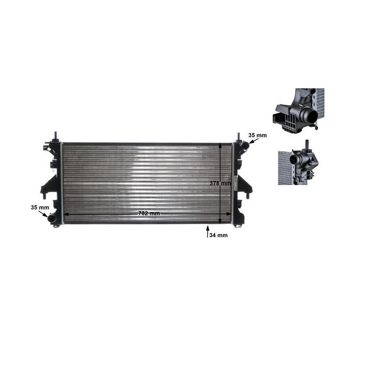 Radiatorius, variklio aušinimas MAHLE CR 886 000S