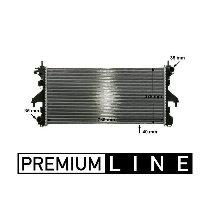 Radiatorius, variklio aušinimas MAHLE CR 887 000P