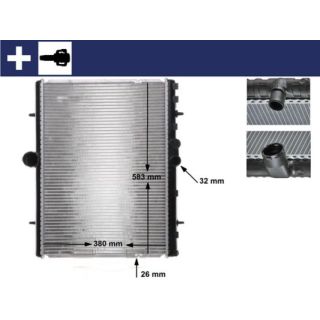 Radiatorius, variklio aušinimas MAHLE CR 889 000S