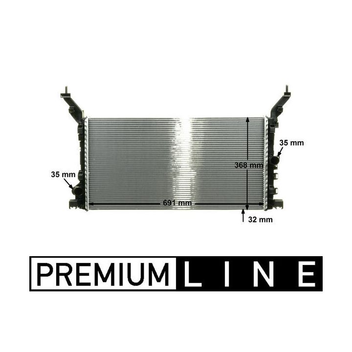 Radiatorius, variklio aušinimas MAHLE CR 895 000P