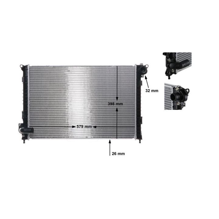 Radiatorius, variklio aušinimas MAHLE CR 983 000S