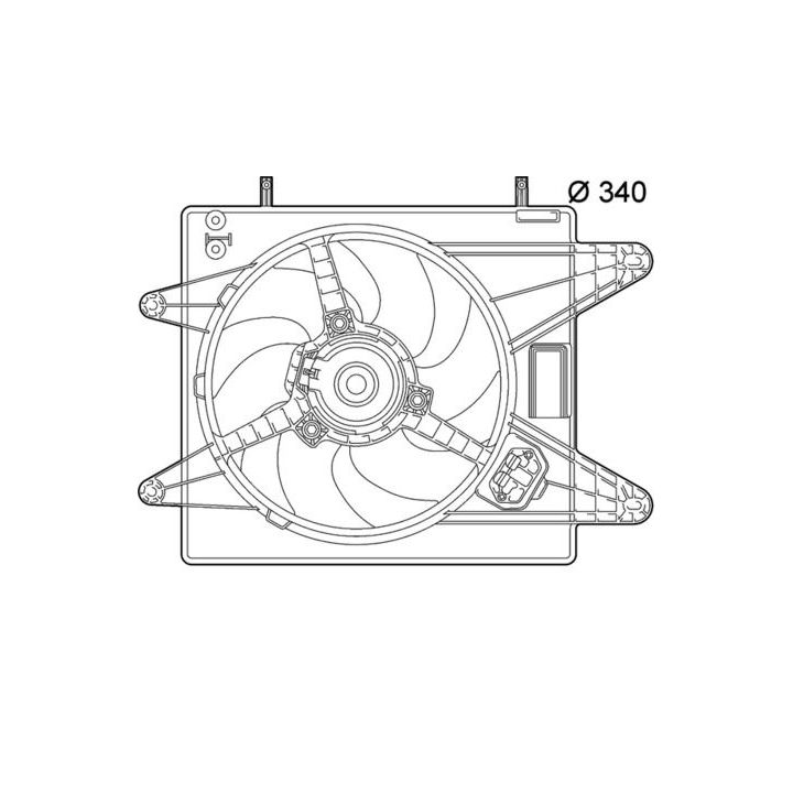 Ventiliatorius, radiatoriaus MAHLE CFF 139 000P