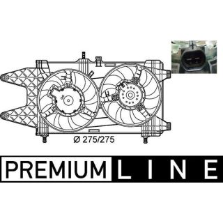 Ventiliatorius, radiatoriaus MAHLE CFF 140 000P