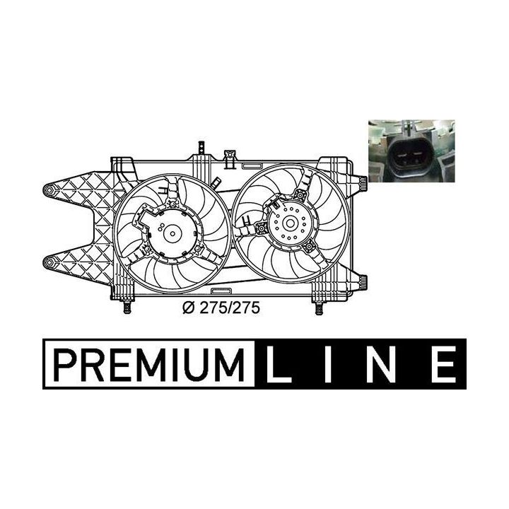 Ventiliatorius, radiatoriaus MAHLE CFF 140 000P