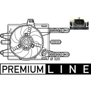 Ventiliatorius, radiatoriaus MAHLE CFF 141 000P