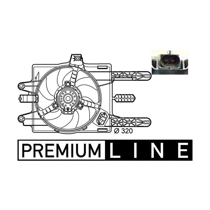 Ventiliatorius, radiatoriaus MAHLE CFF 141 000P