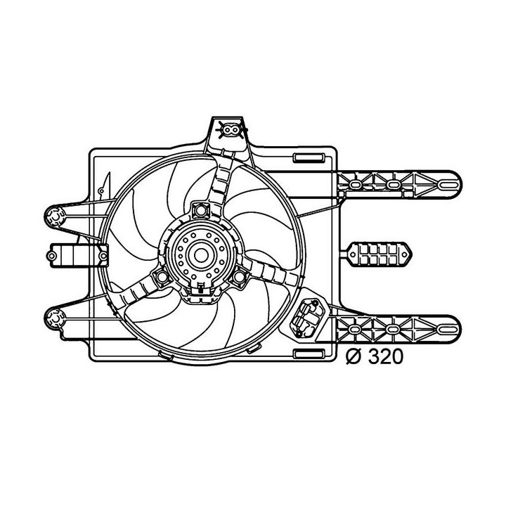 Ventiliatorius, radiatoriaus MAHLE CFF 141 000P