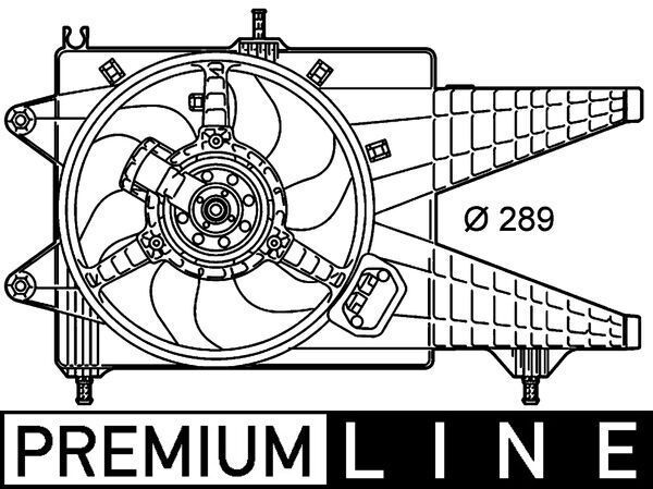 Ventiliatorius, radiatoriaus MAHLE CFF 156 000P