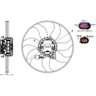Ventiliatorius, radiatoriaus MAHLE CFF 170 000S