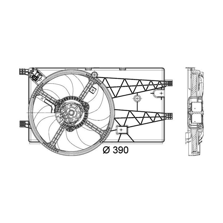 Ventiliatorius, radiatoriaus MAHLE CFF 179 000P