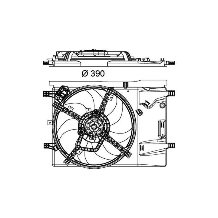 Ventiliatorius, radiatoriaus MAHLE CFF 181 000P