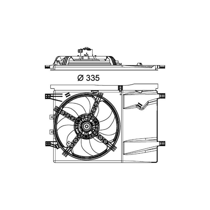 Ventiliatorius, radiatoriaus MAHLE CFF 182 000P