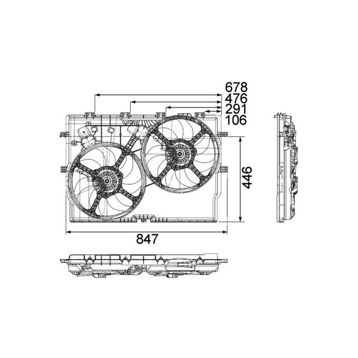 Ventiliatorius, radiatoriaus MAHLE CFF 192 000P