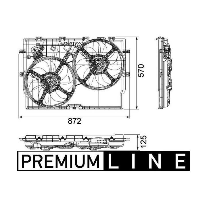 Ventiliatorius, radiatoriaus MAHLE CFF 193 000P