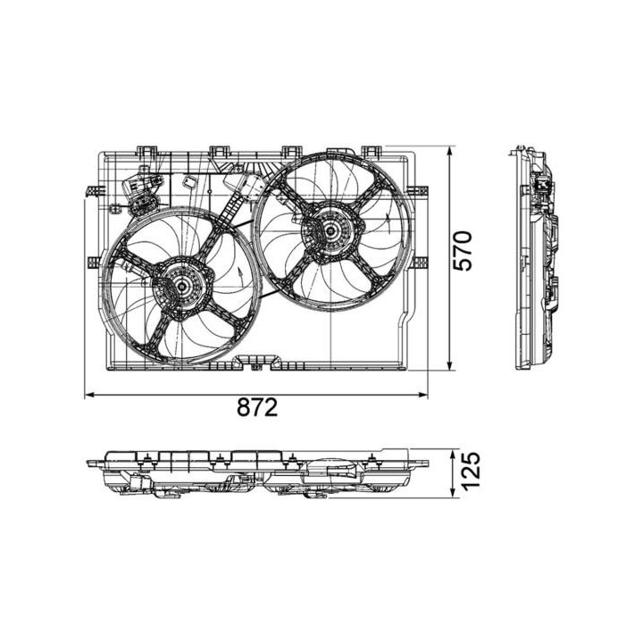 Ventiliatorius, radiatoriaus MAHLE CFF 193 000P