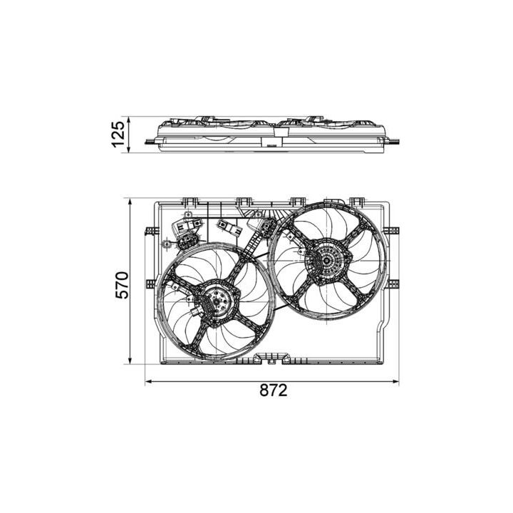 Ventiliatorius, radiatoriaus MAHLE CFF 194 000P