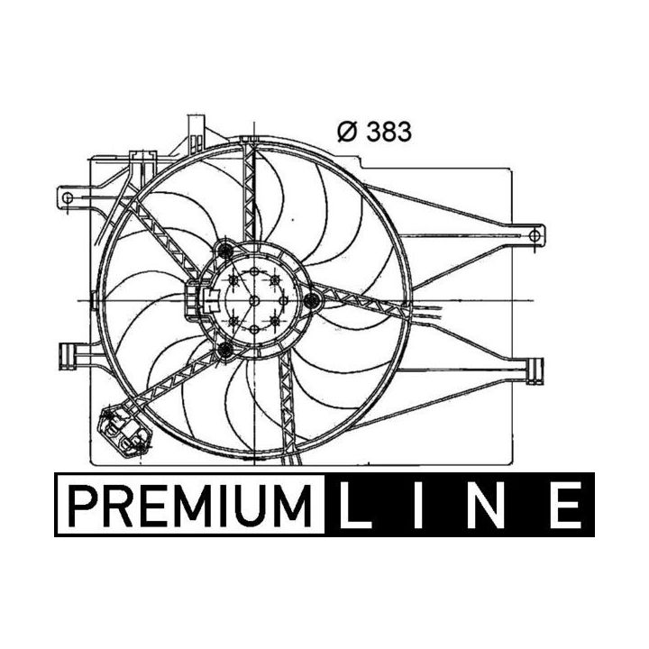 Ventiliatorius, radiatoriaus MAHLE CFF 200 000P