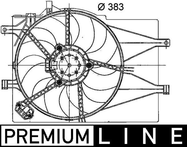 Ventiliatorius, radiatoriaus MAHLE CFF 200 000P