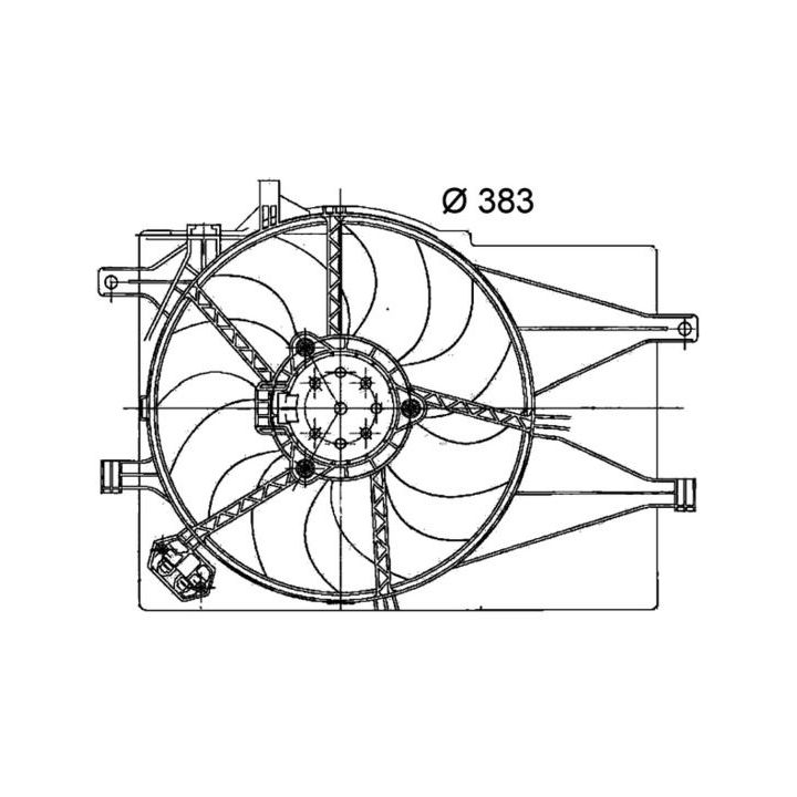 Ventiliatorius, radiatoriaus MAHLE CFF 200 000P