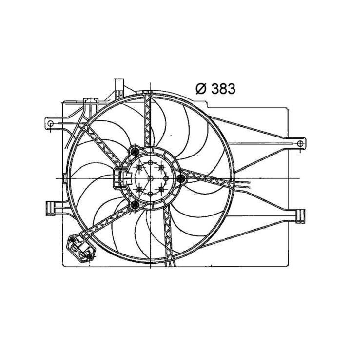 Ventiliatorius, radiatoriaus MAHLE CFF 201 000P