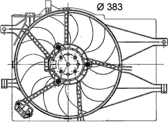 Ventiliatorius, radiatoriaus MAHLE CFF 201 000P