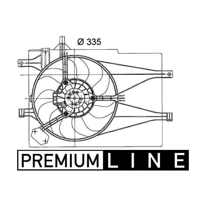 Ventiliatorius, radiatoriaus MAHLE CFF 203 000P