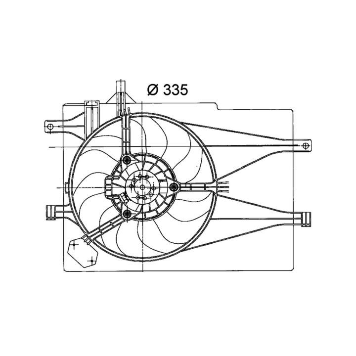Ventiliatorius, radiatoriaus MAHLE CFF 203 000P