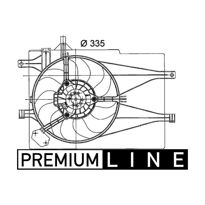 Ventiliatorius, radiatoriaus MAHLE CFF 204 000P