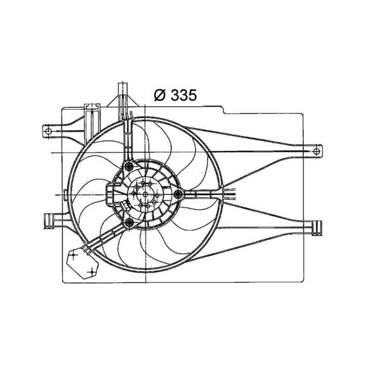 Ventiliatorius, radiatoriaus MAHLE CFF 204 000P