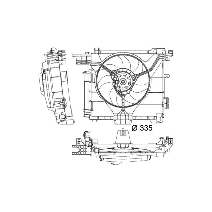 Ventiliatorius, radiatoriaus MAHLE CFF 211 000P