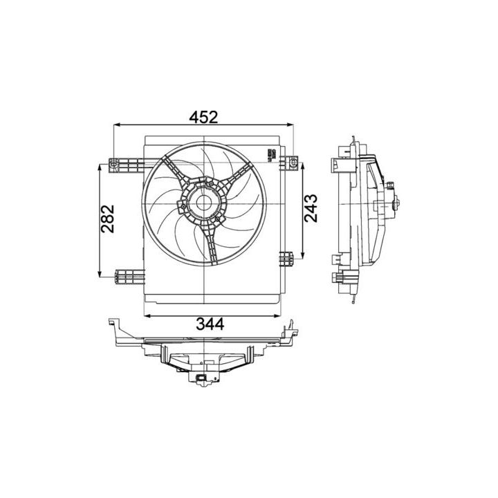 Ventiliatorius, radiatoriaus MAHLE CFF 213 000P