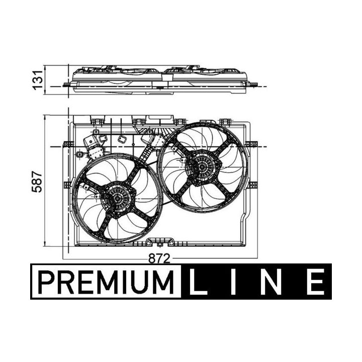 Ventiliatorius, radiatoriaus MAHLE CFF 228 000P