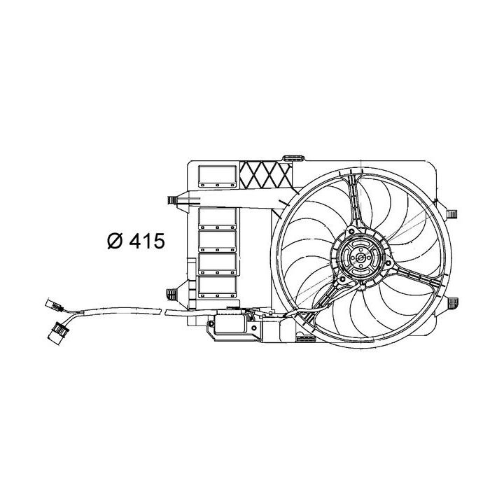 Ventiliatorius, radiatoriaus MAHLE CFF 29 000S