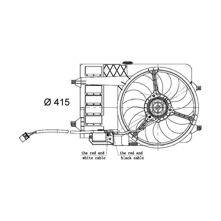 Ventiliatorius, radiatoriaus MAHLE CFF 30 000S
