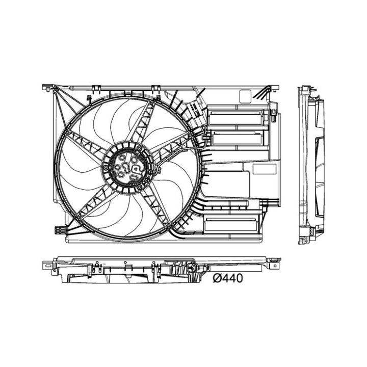 Ventiliatorius, radiatoriaus MAHLE CFF 403 000P