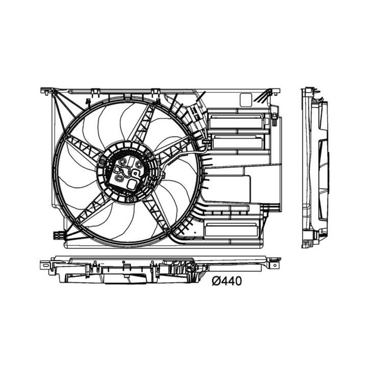 Ventiliatorius, radiatoriaus MAHLE CFF 404 000P