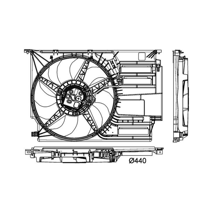 Ventiliatorius, radiatoriaus MAHLE CFF 405 000P